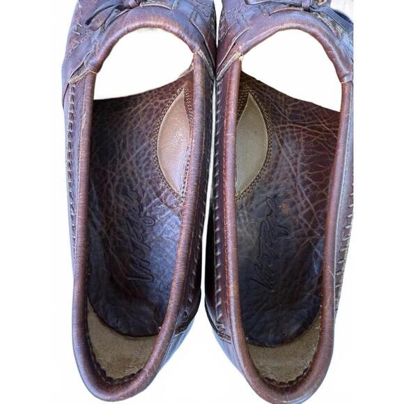 Vito Rufalo Mens Loafers Kiltie Tassels All Leather US 10 Made in Italy - Picture 9 of 9